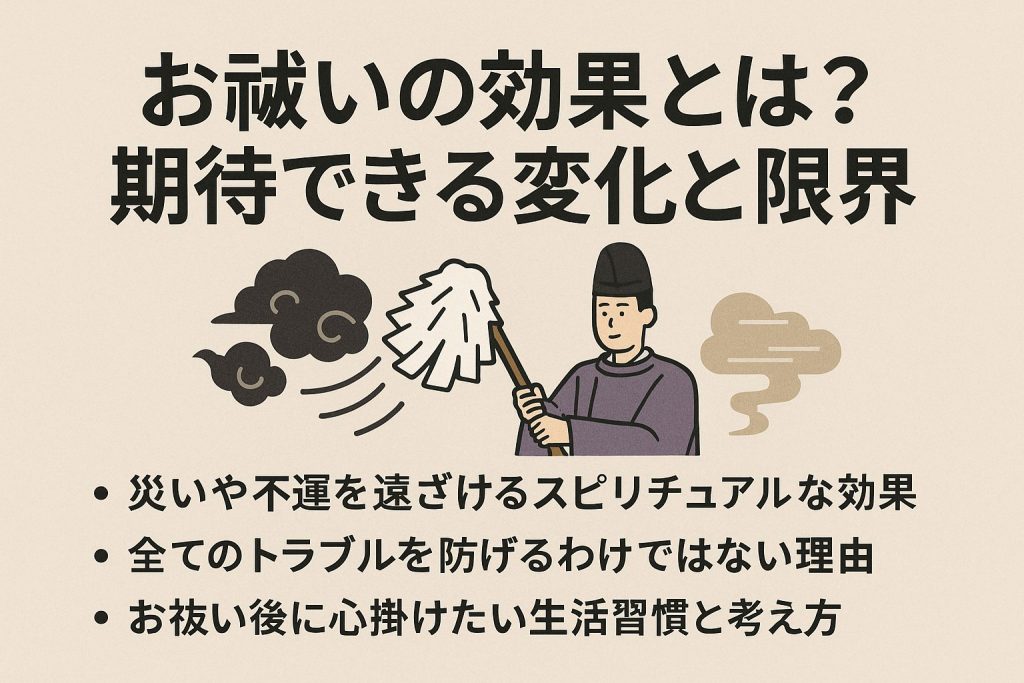お祓いの効果とは？期待できる変化と限界