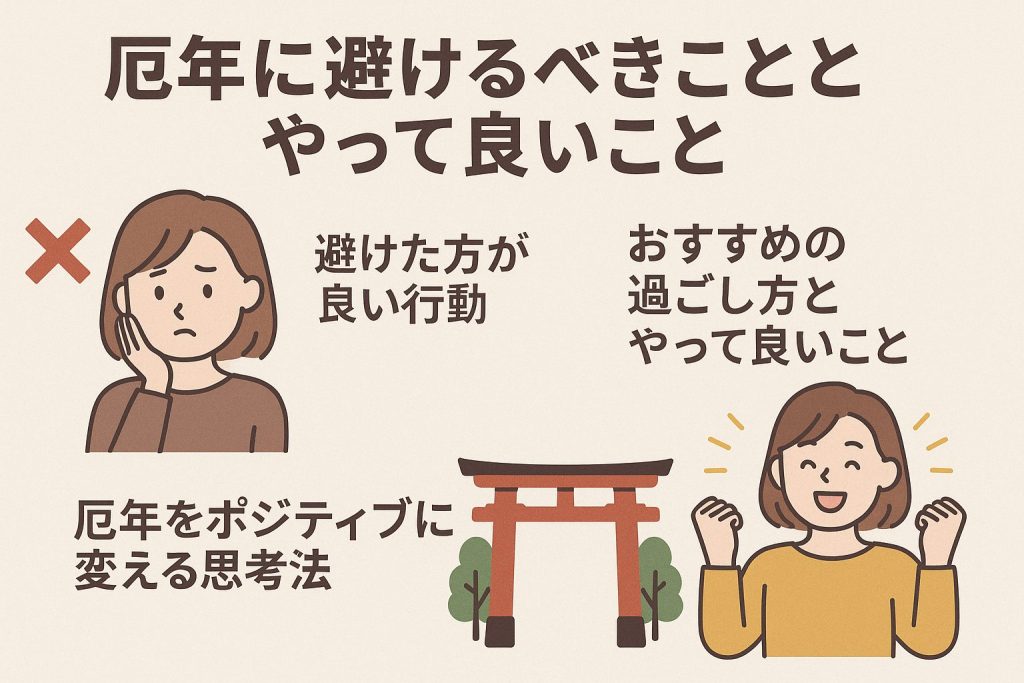 厄年に避けるべきこととやって良いこと