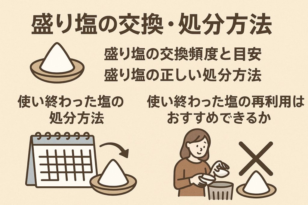盛り塩の交換・処分方法