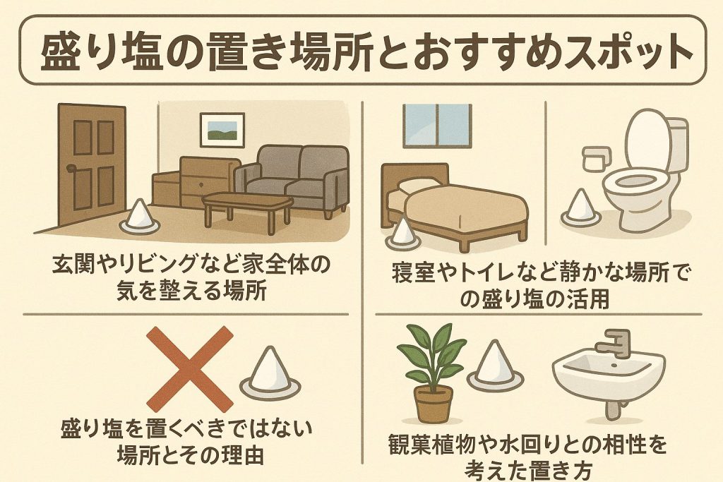 盛り塩の置き場所とおすすめスポット