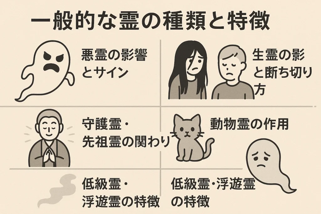 一般的な霊の種類と特徴