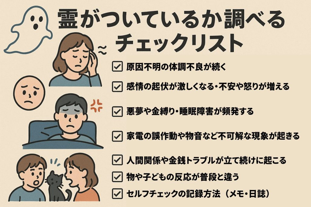 霊がついているか調べる方法 チェックリスト