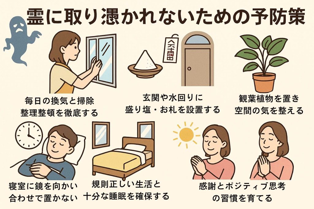 霊に取り憑かれないための予防策