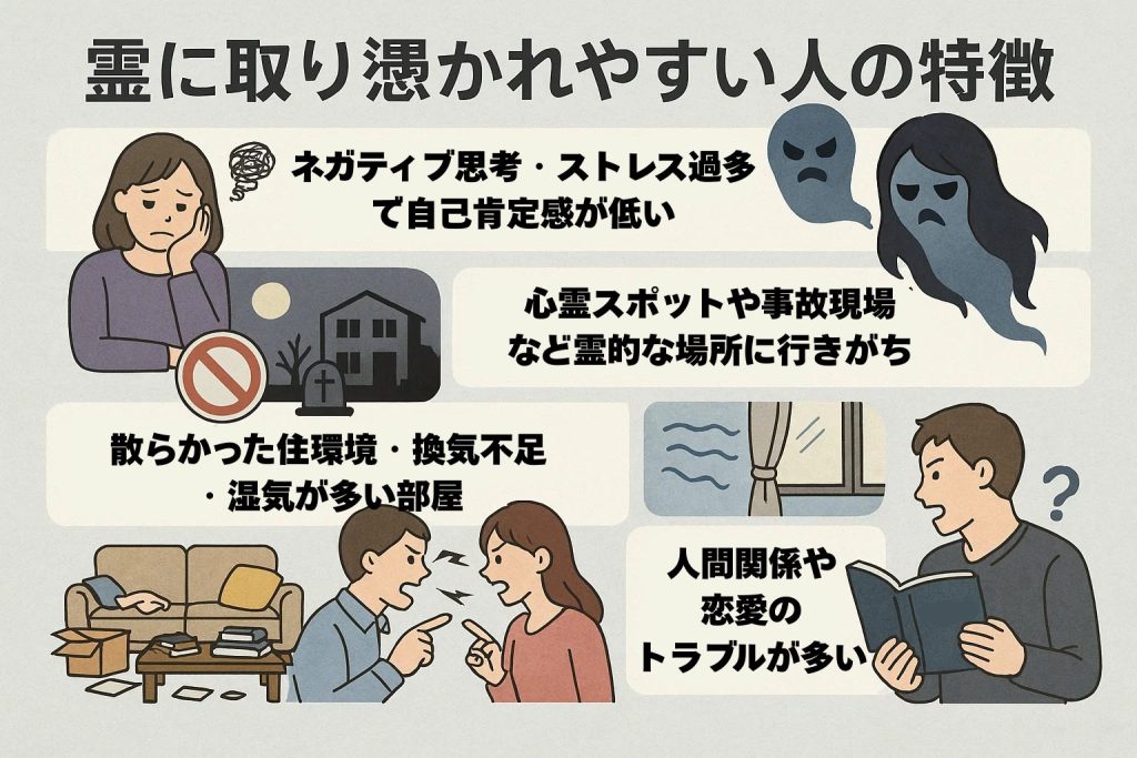 霊に取り憑かれやすい人の特徴