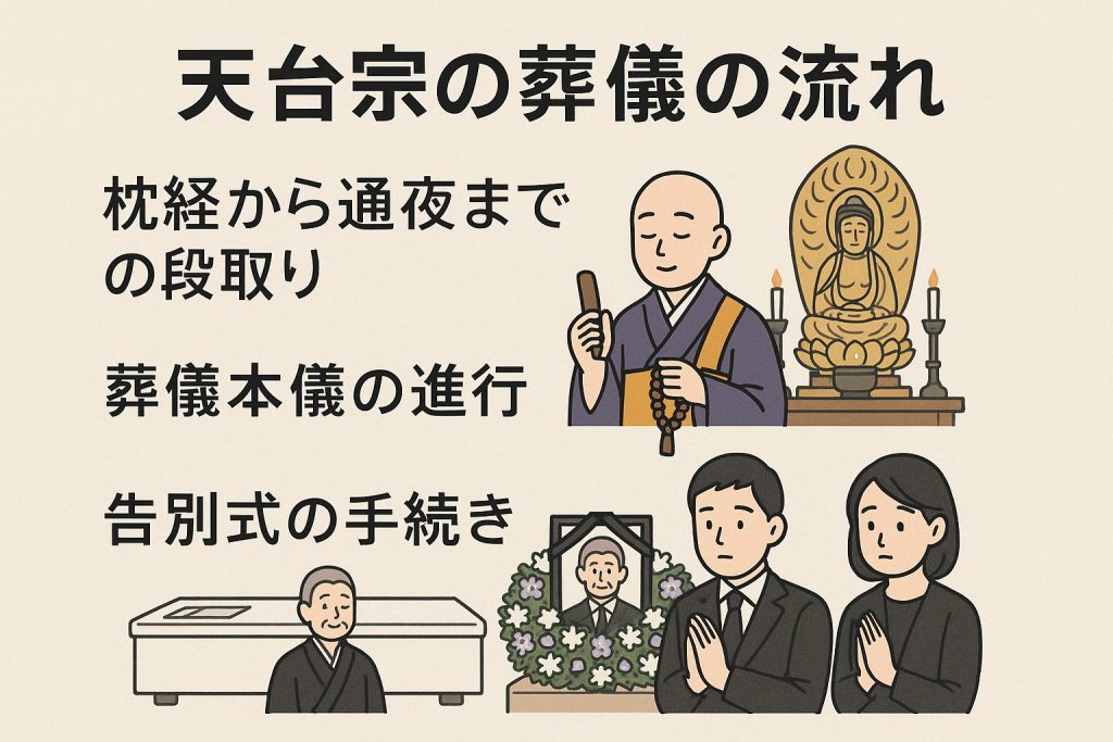 天台宗の葬儀の流れ