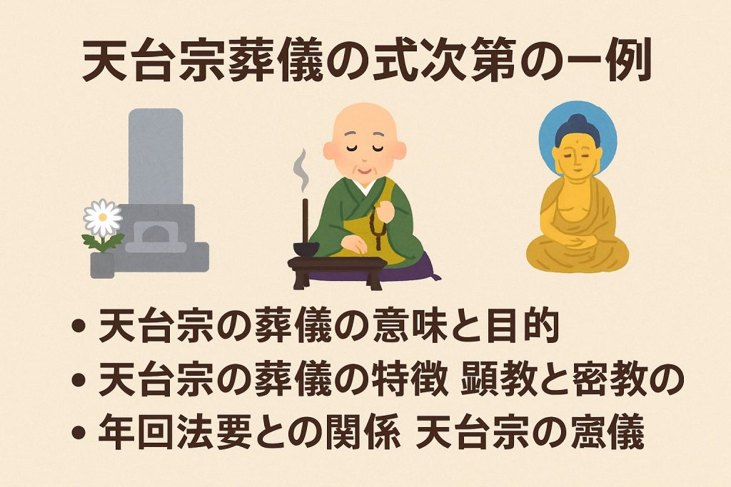 天台宗葬儀の式次第の一例