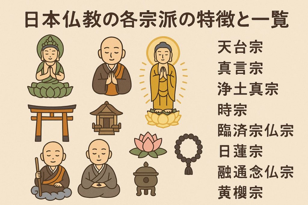 日本仏教の各宗派の特徴と一覧